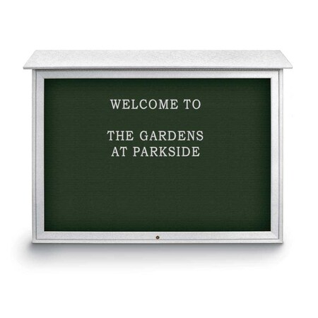 United Visual Products Indoor Enclosed Combo Board, 42"x32", White Frame/Burgundy & Cloud UVCB4232W-BURGUN-CLOUD